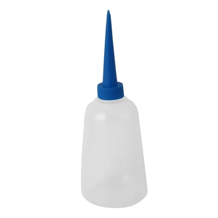 Unique Bargains Soft Plastic 8.7ozLiquid Glue Bottle Squeeze Storage Applicator Clear Blue