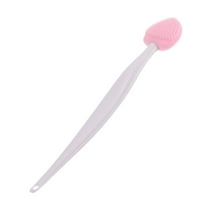Unique Bargains Soft Plastic Silicone Cleansing Brush for Gentle Skin Care Cleaning Pink