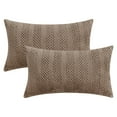 thumbnail image 1 of Unique Bargains Soft Plush Throw Pillow Covers Decorative Brown 12" x 20", 1 of 6