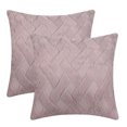 thumbnail image 1 of Unique Bargains Soft Plush Throw Pillow Covers Decorative Cushion Covers (2 Count) Pink-2 18" x 18", 1 of 6