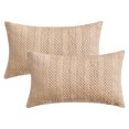 thumbnail image 1 of Unique Bargains Soft Plush Throw Pillow Covers Decorative Khaki 12" x 20", 1 of 6