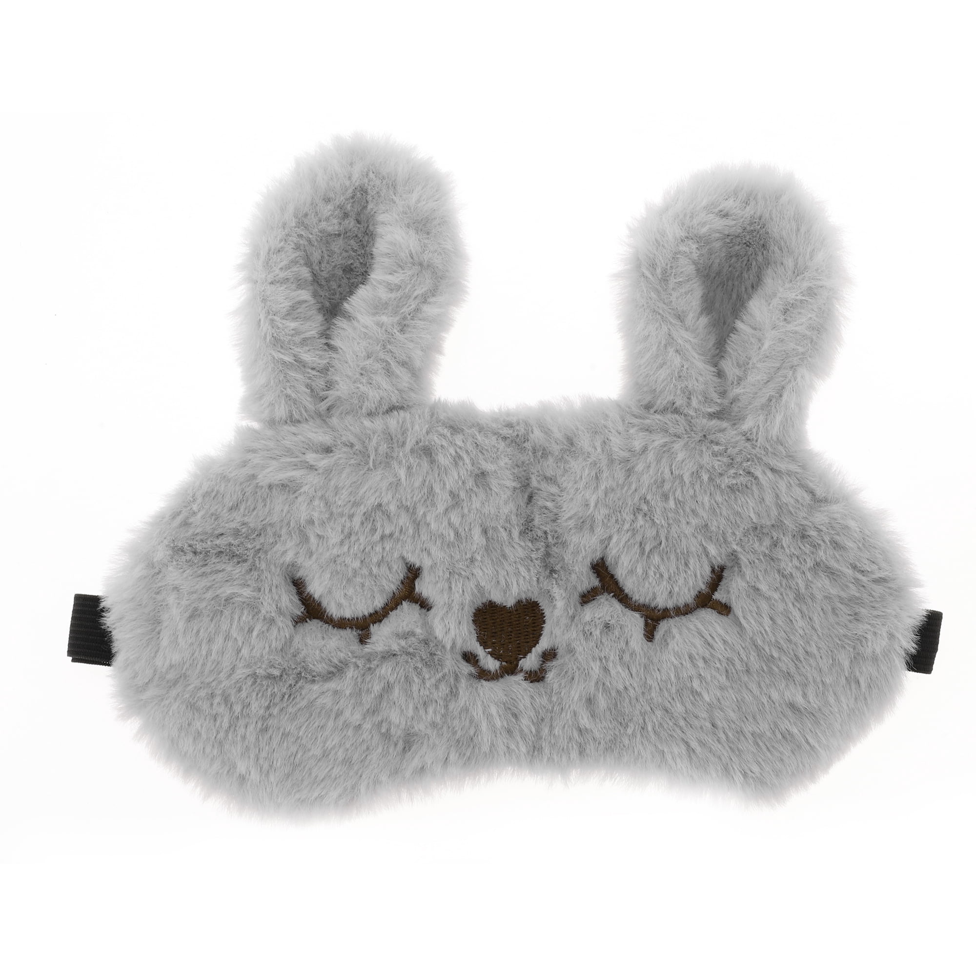 Unique Bargains Soft Rabbit Eyes Sleep Mask Gray for Comfortable Sleep and Relaxation