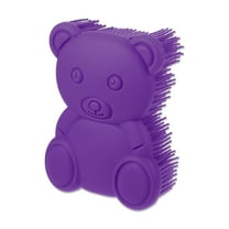 Unique Bargains Soft Silicone Body Shower Scrubber Brushes Purple
