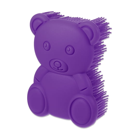 Unique Bargains Soft Silicone Body Shower Scrubber Brushes Purple