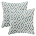 thumbnail image 1 of Unique Bargains Soft Snowflake Fleece Throw Pillow Cover Blue 18" x 18", 1 of 6