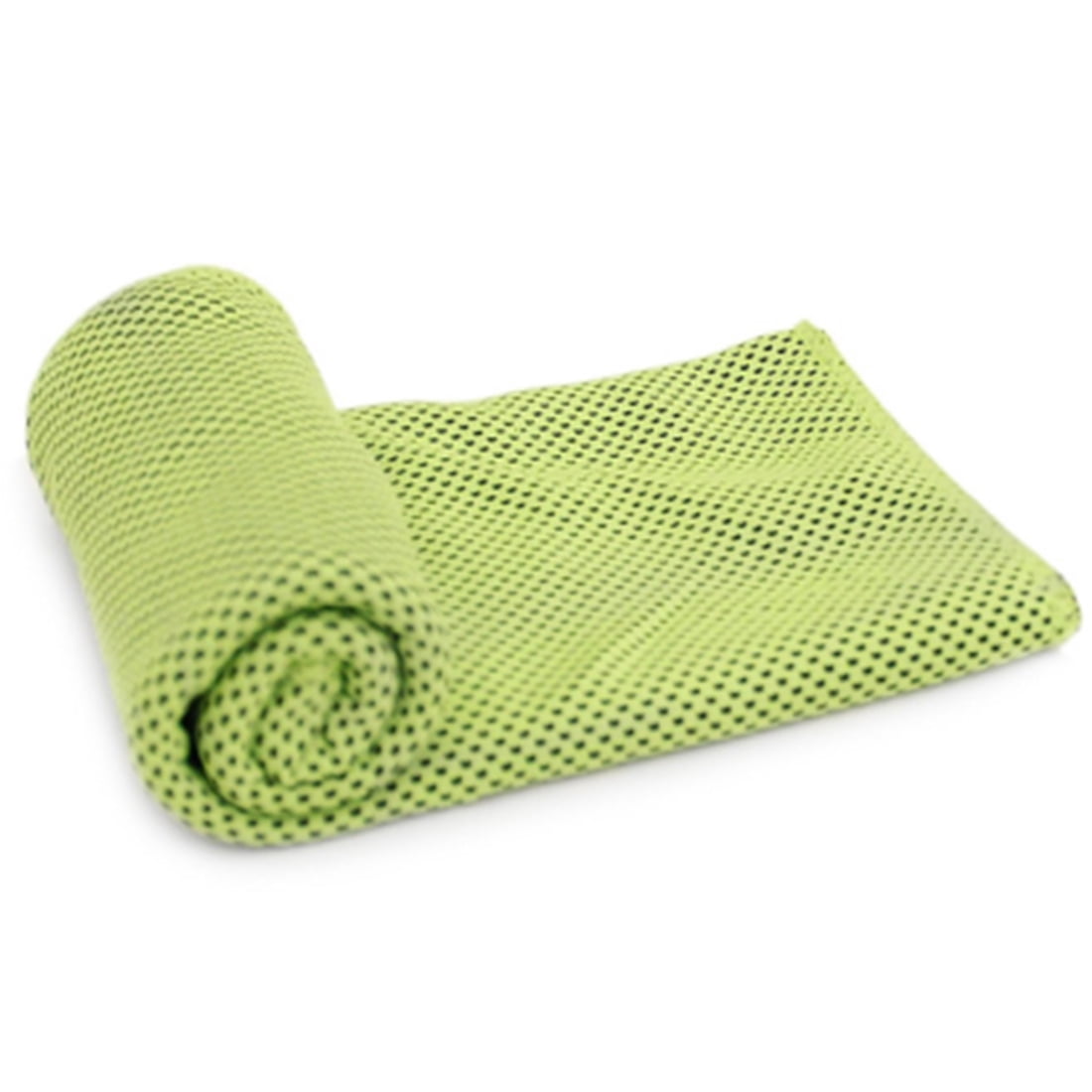Unique Bargains Soft Solid Microfiber Cool Sport Towel Green 1 Pc