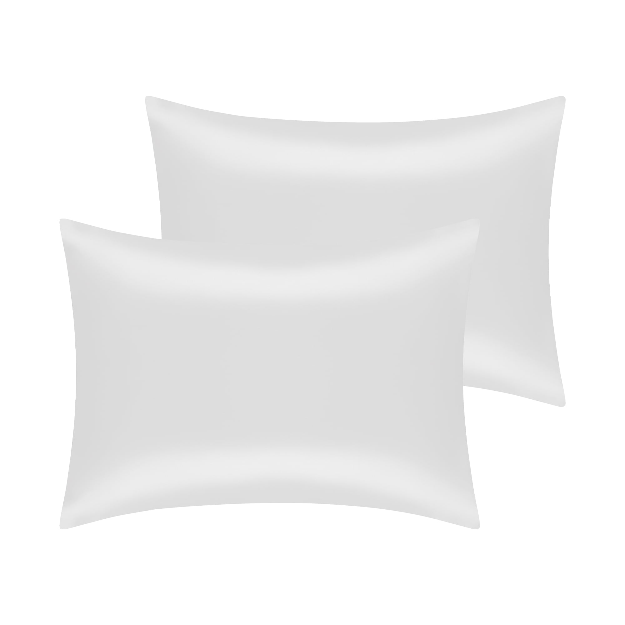 Unique Bargains Soft and Durable Envelope Closure Satin Pillowcase (2 Count) White Standard