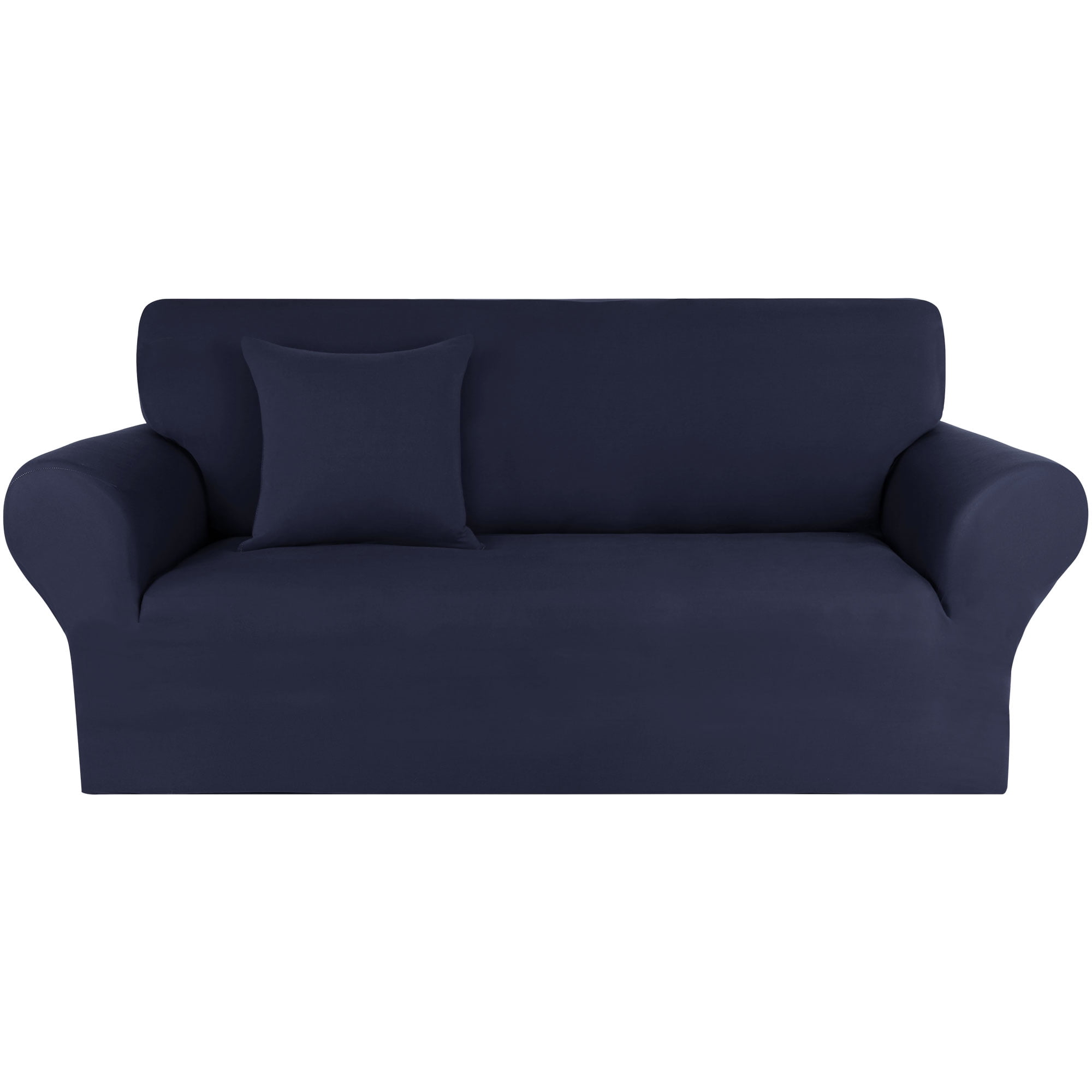 Unique Bargains Solid 1/2/3 Seater Sofa Cover Stretch Couch Slipcover Navy