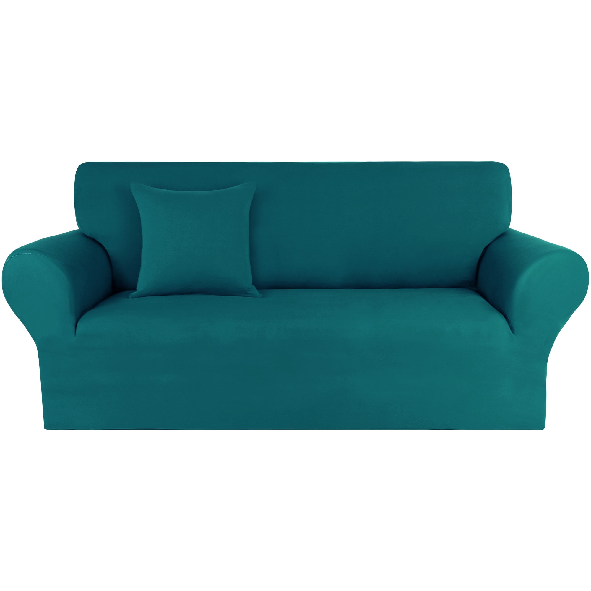 Unique Bargains Solid 1/2/3 Seater Sofa Cover Stretch Couch Slipcover Peacock Blue