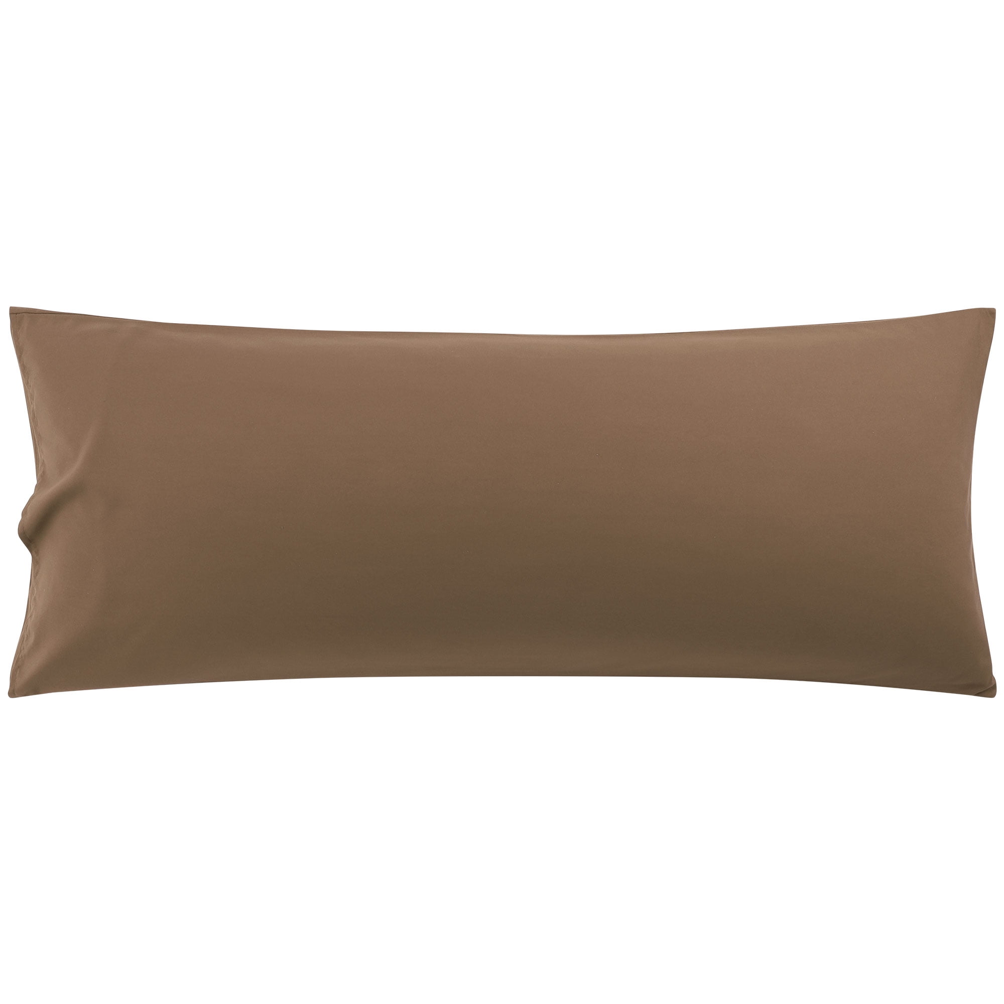 Unique Bargains 1800 Series Microfiber Body Pillow Cover Brown 20" x 54"