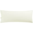 thumbnail image 1 of Unique Bargains Solid 90GSM Microfiber Body Pillow Case Cream 20" x 60", 1 of 8