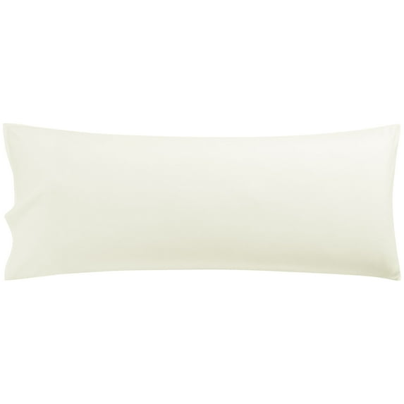 Unique Bargains Solid 90GSM Microfiber Body Pillow Case Cream 20" x 72"