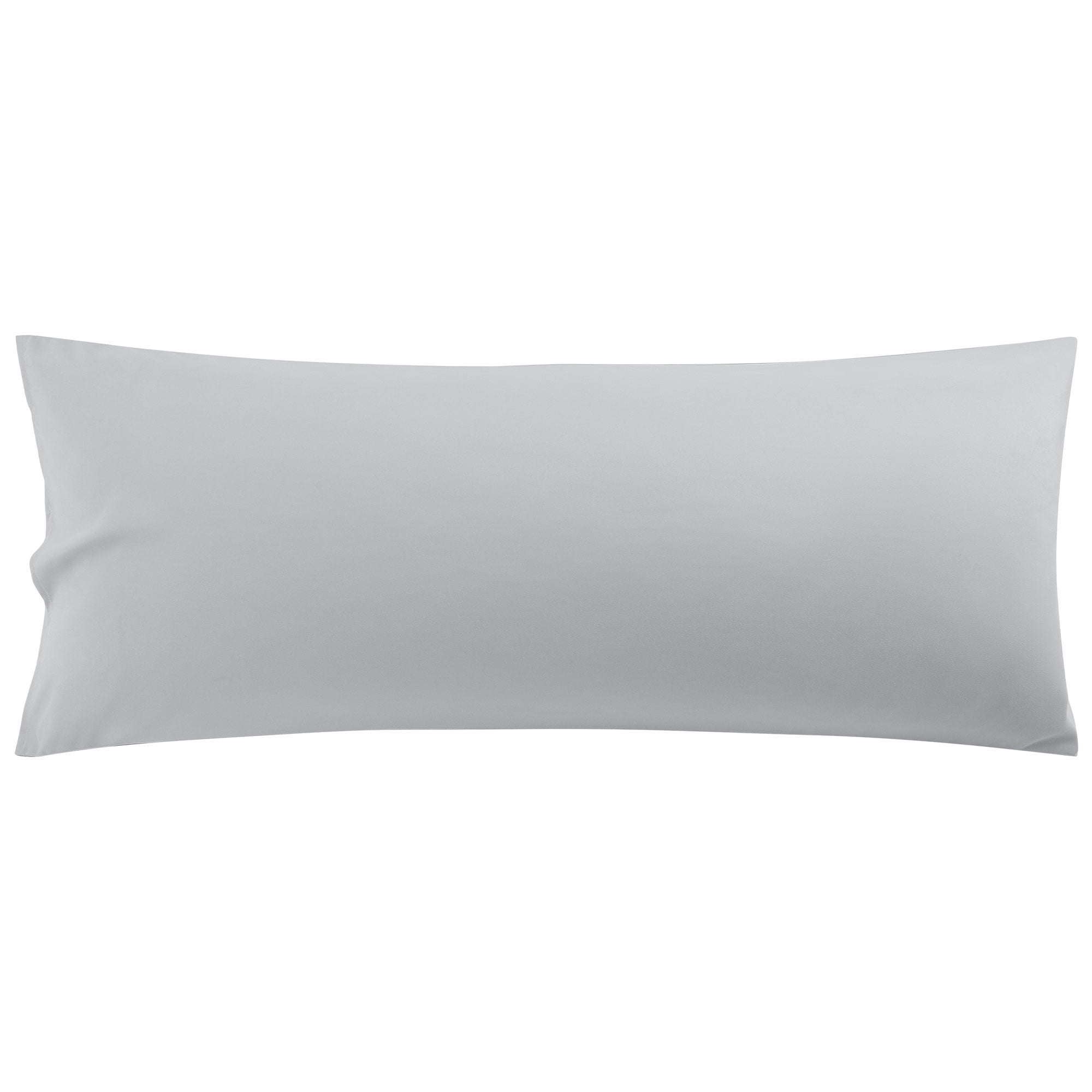 Unique Bargains Solid 90GSM Microfiber Body Pillow Case Grey 20" x 48"