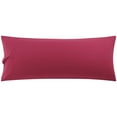 thumbnail image 1 of Unique Bargains Solid 90GSM Microfiber Body Pillow Case, 20" x 72", Wine, 1 of 8