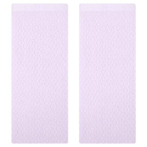 Unique Bargains Solid Bathroom Hand Towel Cotton Hand Towel Set for Kitchen Purple 2-Piece