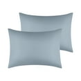 thumbnail image 1 of Unique Bargains Solid Color Envelope Closure Pillowcase (2 Count) Dark Gray Standard, 1 of 6