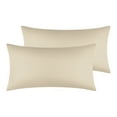 thumbnail image 1 of Unique Bargains Solid Color Envelope Closure Pillowcase (2 Count) Khaki King, 1 of 6