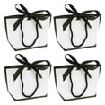 thumbnail image 1 of Unique Bargains Solid Color Gift Bags 4 Pcs Black White, 1 of 5