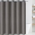 thumbnail image 1 of Unique Bargains Solid Color Linen-Like Shower Curtain Machine Washable Grey 71"W x 71"L, 1 of 5