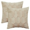 thumbnail image 1 of Unique Bargains Solid Color Plush Throw Pillow Covers Beige 18" x 18", 1 of 6