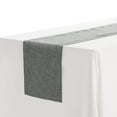 thumbnail image 1 of Unique Bargains Solid Color Table Runner Eyelet Hollow Out Table Flags Dark Grey 12"x71", 1 of 5