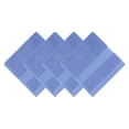 thumbnail image 1 of Unique Bargains Solid Cotton 13" x 13" Soft Absorbent Reusable Washcloths Blue 4pk, 1 of 5