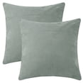 thumbnail image 1 of Unique Bargains Solid Couch Sofa Chenille Throw Decorative Pillow Covers (2 Count) Dark Gray 16" x 16", 1 of 6