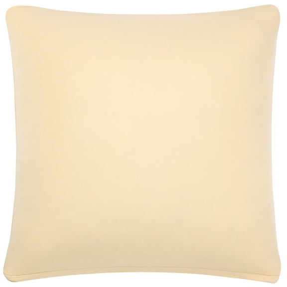 Unique Bargains Solid Decorative Throw Pillow Cover 18" x 18" Beige