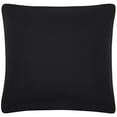 thumbnail image 1 of Unique Bargains Solid Decorative Throw Pillow Cover 18" x 18" Black, 1 of 8