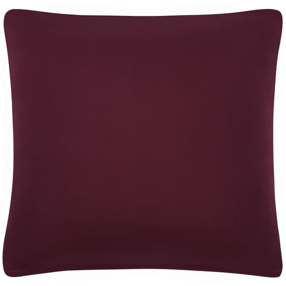 Unique Bargains Solid Decorative Throw Pillow Cover 18" x 18" Burgundy
