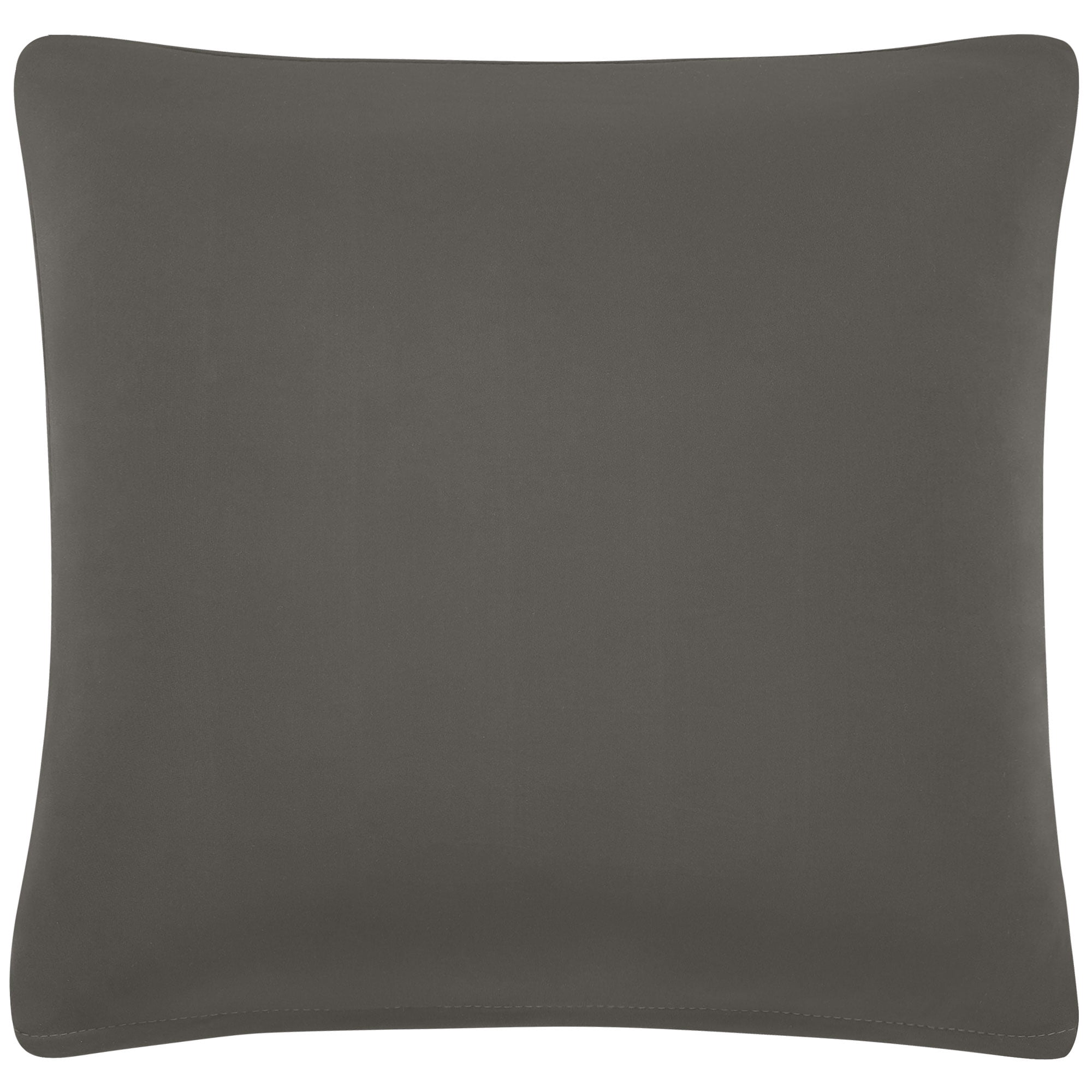 Unique Bargains Solid Decorative Throw Pillow Cover 18" x 18" Gray