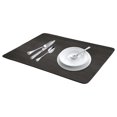thumbnail image 1 of Unique Bargains Solid Dish Drying Mats for Kitchen Counter Dark Gray 15.7*11.8 inch, 1 of 6