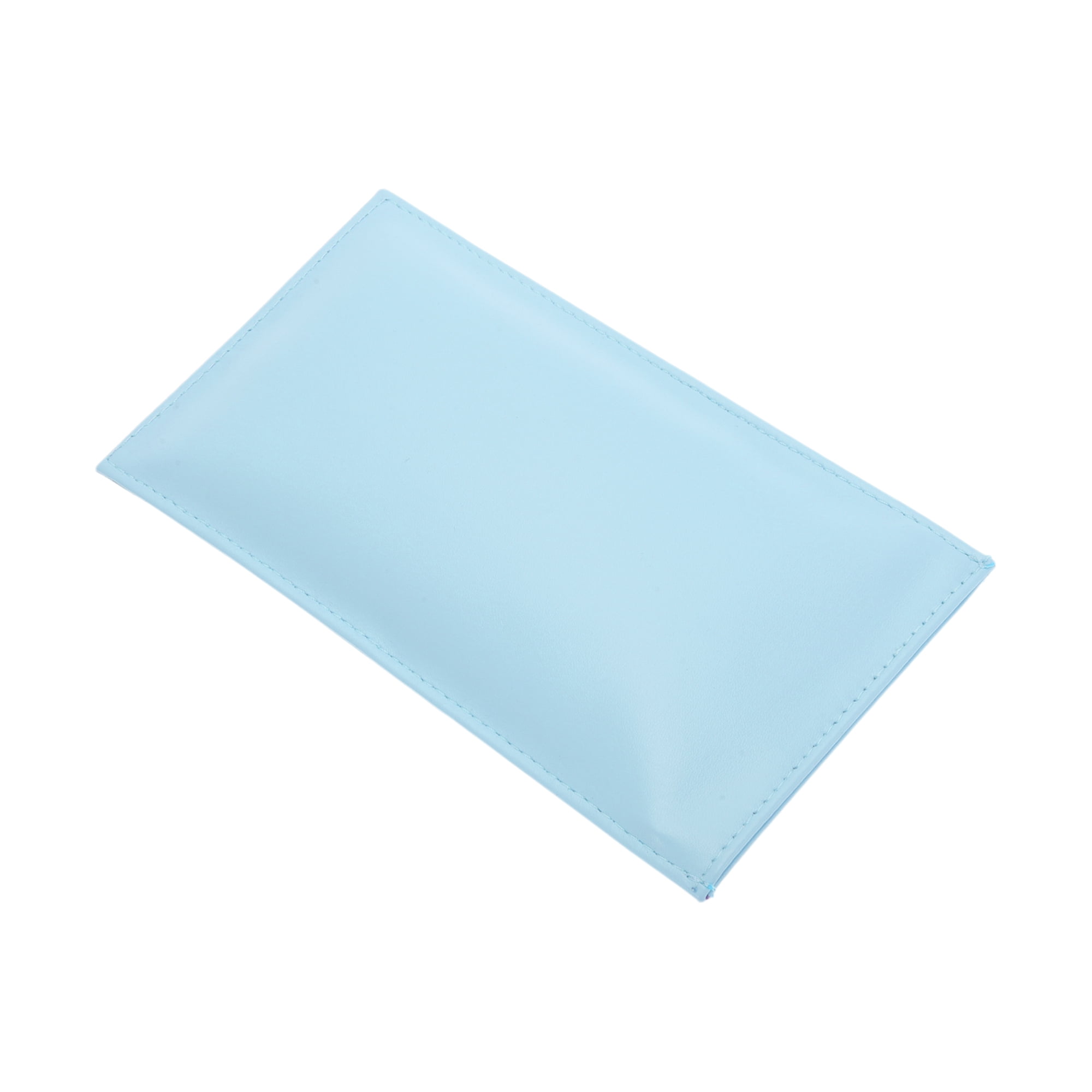Unique Bargains Solid Eyeglasses Bag Portable Eyeglasses Storage 1 Pc Blue