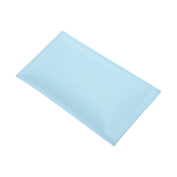 Unique Bargains Solid Eyeglasses Bag Portable Eyeglasses Storage 1 Pc Blue