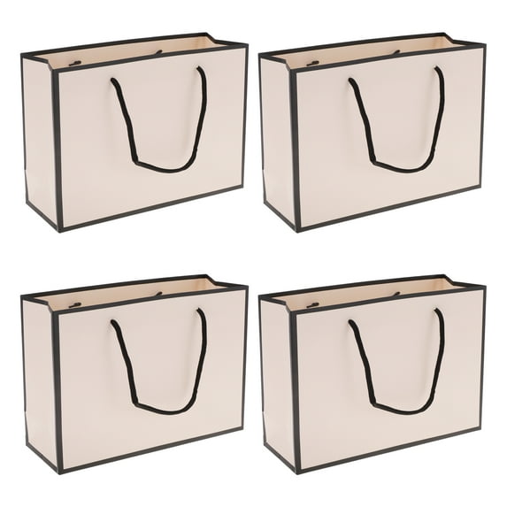 Unique Bargains Solid Gift Bags 4 Pcs for All Occasions Pink