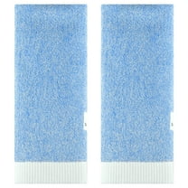Unique Bargains Solid Hand Towels Soft Absorbent Blue 2-Pieces