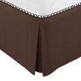 thumbnail image 1 of Unique Bargains Solid Pleated Ruffle Bed Skirt 14" Drop Full Pale Brown, 1 of 8