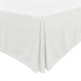 thumbnail image 1 of Unique Bargains Solid Pleated Ruffle Bed Skirt 14" Drop Full White, 1 of 8