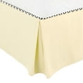 thumbnail image 1 of Unique Bargains Solid Pleated Ruffle Bed Skirt 14" Drop Twin Pale Yellow, 1 of 8