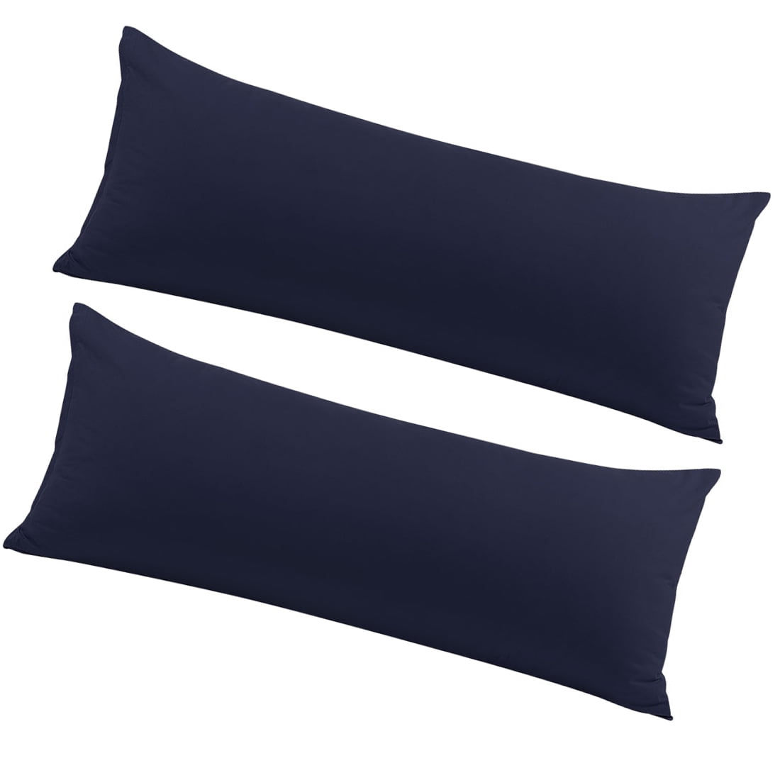 Unique Bargains 2 Packs Brushed Microfiber Body Pillowcase Navy Blue 20" x 48"