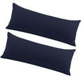 thumbnail image 1 of Unique Bargains 2 Packs Brushed Microfiber Body Pillowcase Navy Blue 20" x 72", 1 of 8