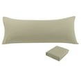 thumbnail image 1 of Unique Bargains Solid Print Minimalism Washable Pillowcases, Body Pillow, Gray, 2-Pieces, 1 of 8