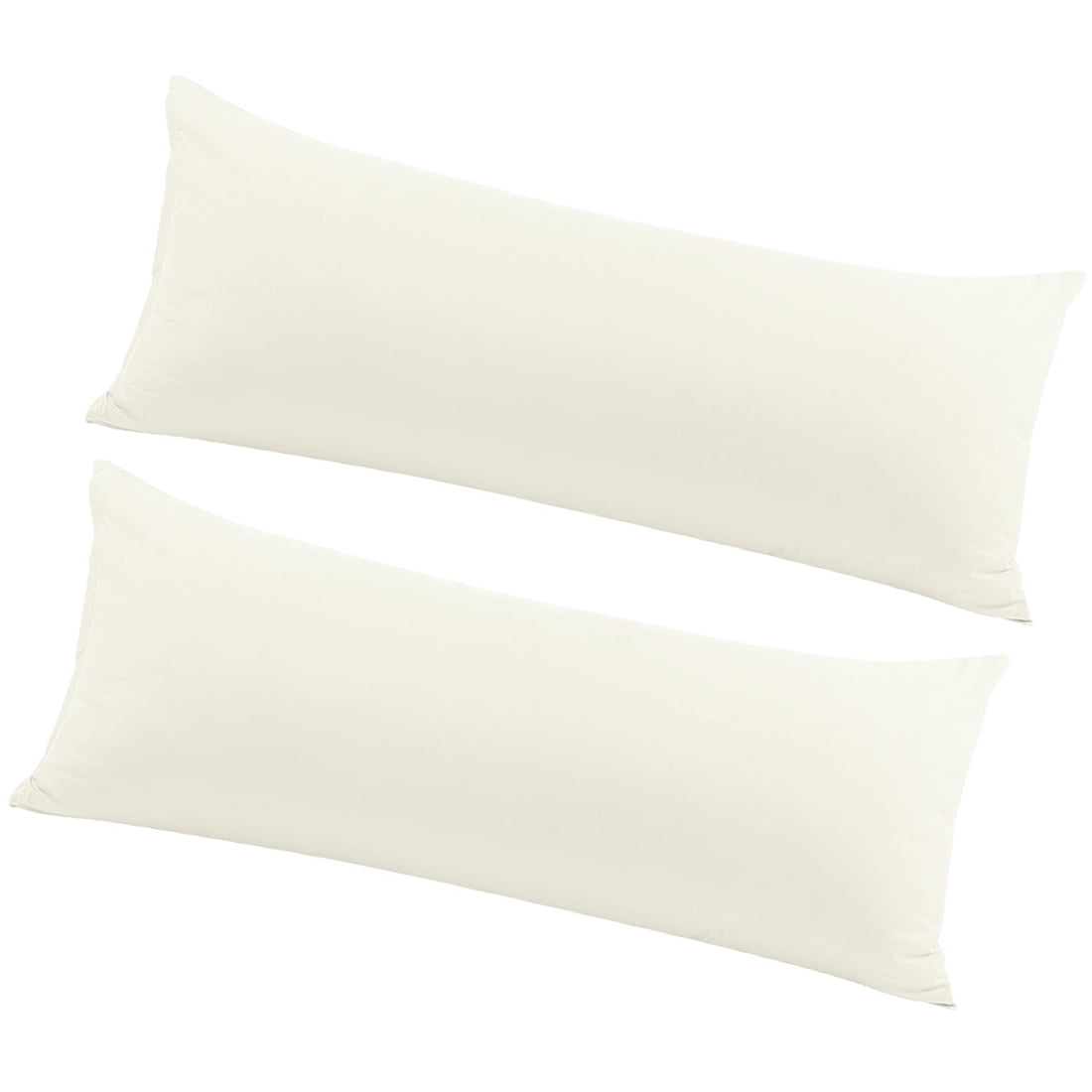 Unique Bargains 2 Packs Brushed Microfiber Body Pillowcase Beige 20" x 48"