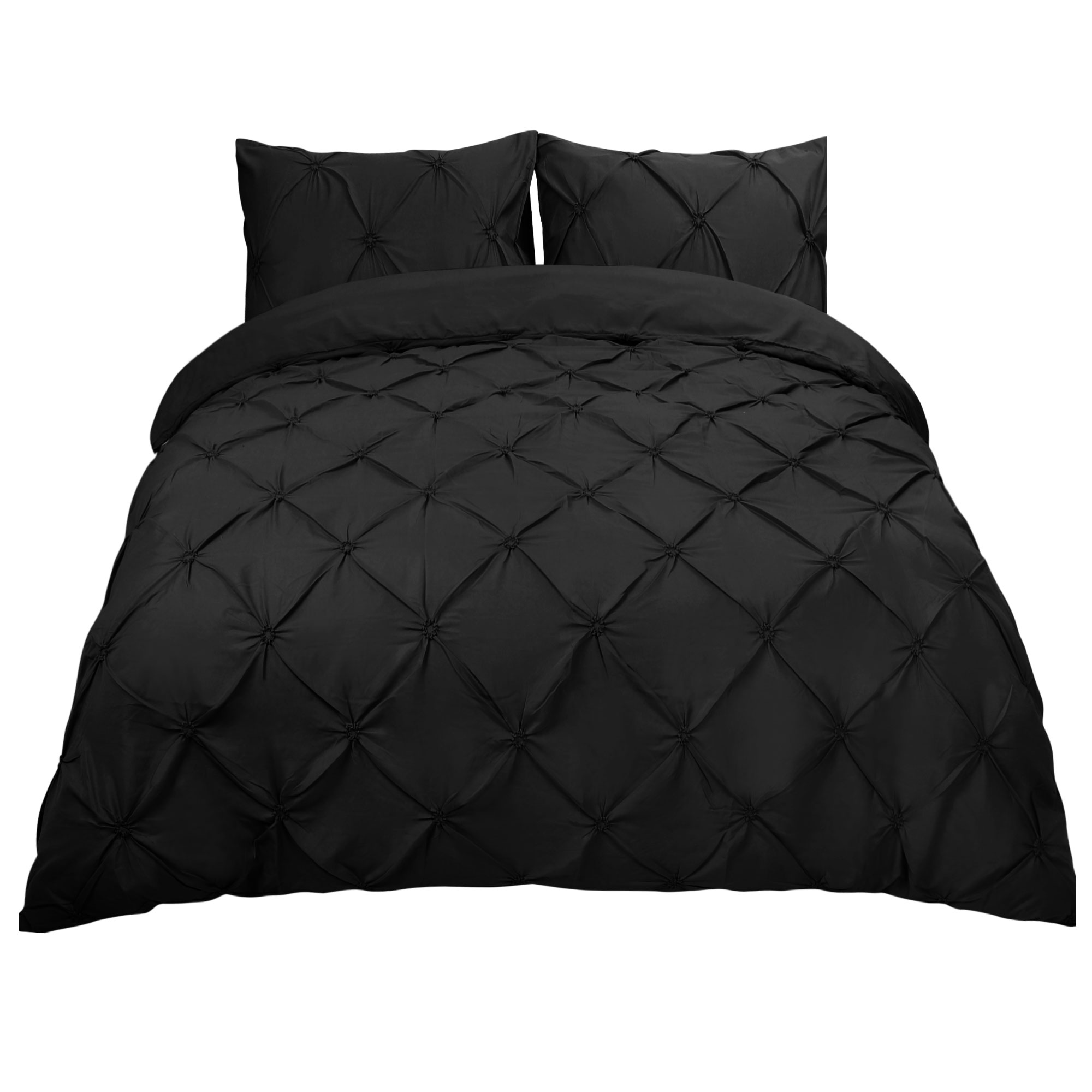 Unique Bargains Solid Print Polyester Machine Woven Duvet Sets, Queen
