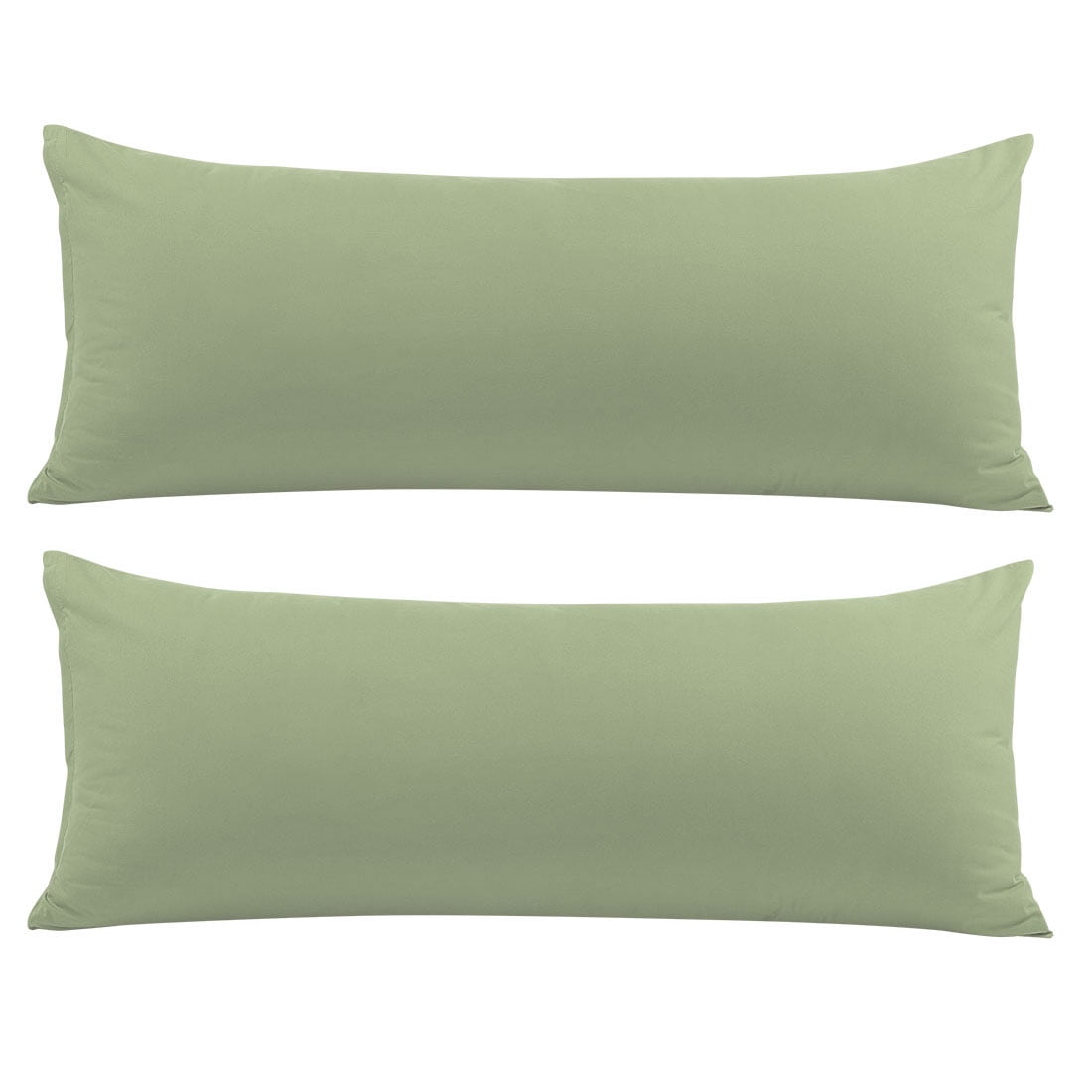 Unique Bargains 2Piece Microfiber Body Pillowcases, 20" x 54", Sage
