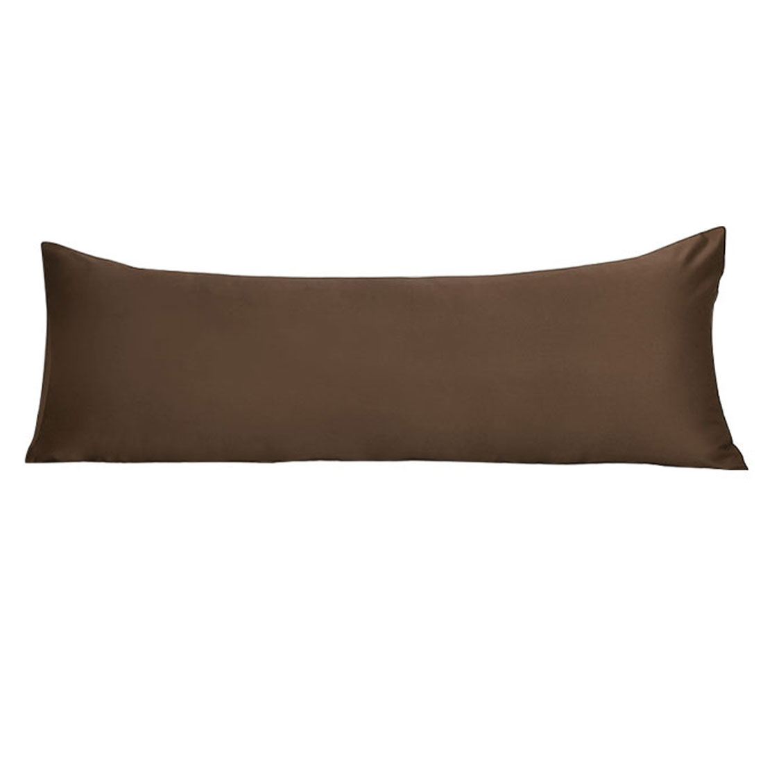 Unique Bargains Silky Satin Body Pillow Cover Case, 20" x 72", Brown