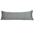 thumbnail image 1 of Unique Bargains Silky Satin Body Pillow Cover Case, 20" x 54", Light Gray, 1 of 2