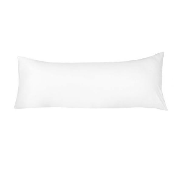 Unique Bargains Solid Print Woven Pillowcases, Body Pillow, White