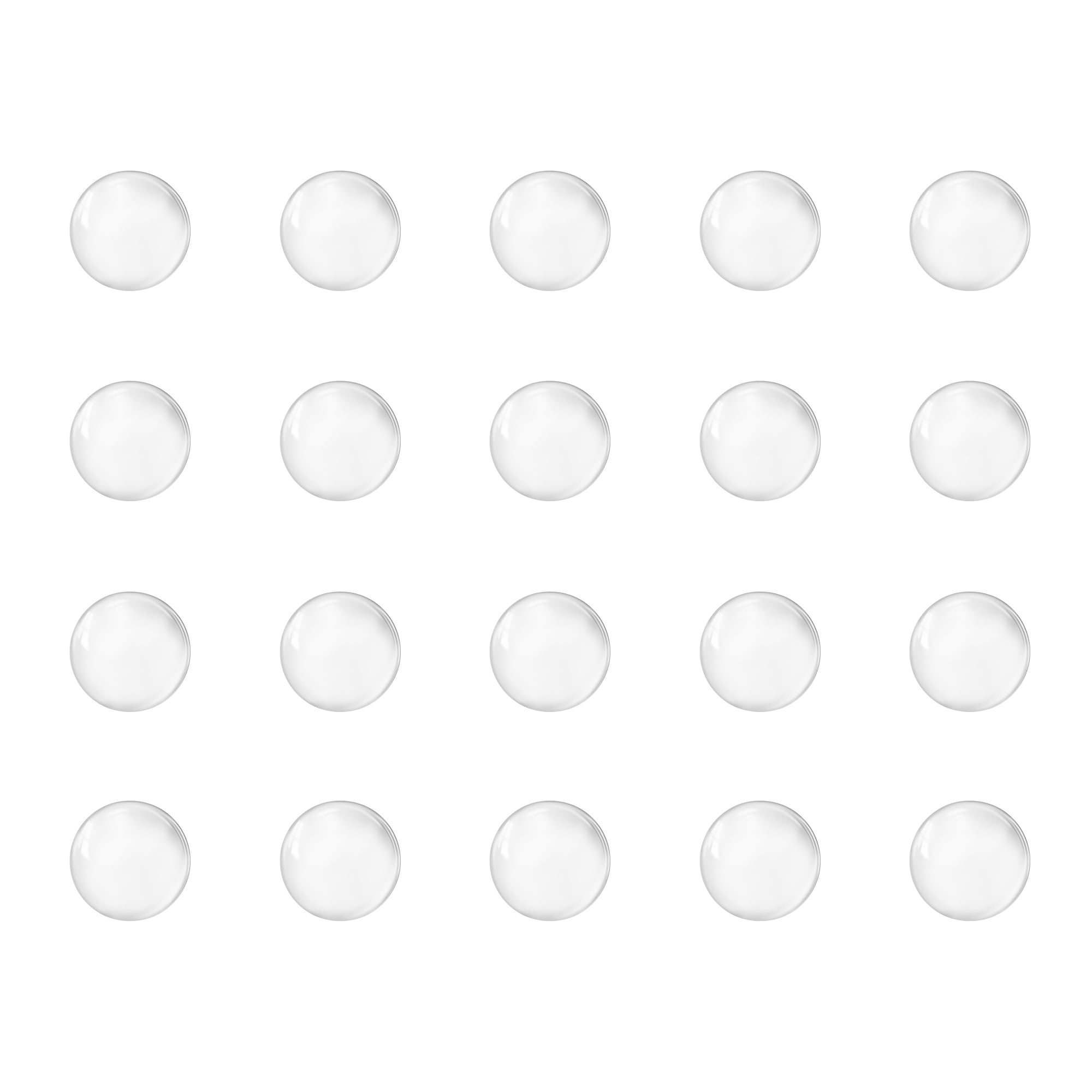 Unique Bargains Solid Round Clear Glass Ball Boiling Stones Made of Soda Lime Glass 0.2"