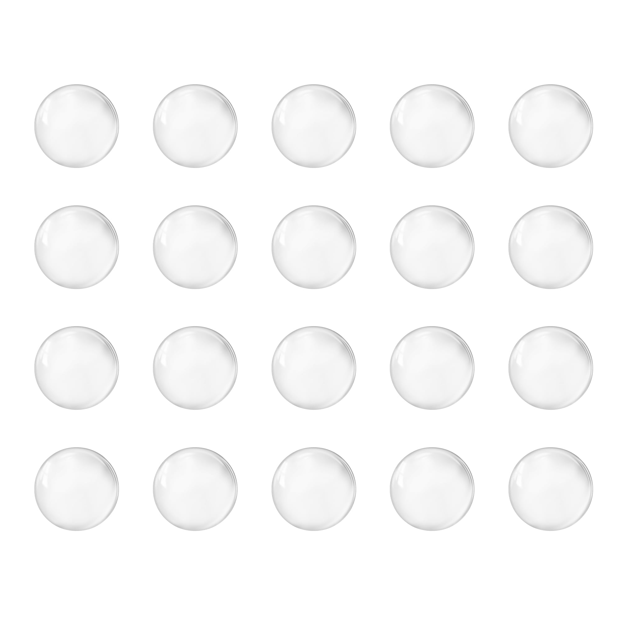 Unique Bargains Solid Round Clear Glass Ball Boiling Stones Soda Lime Glass Beads 0.35